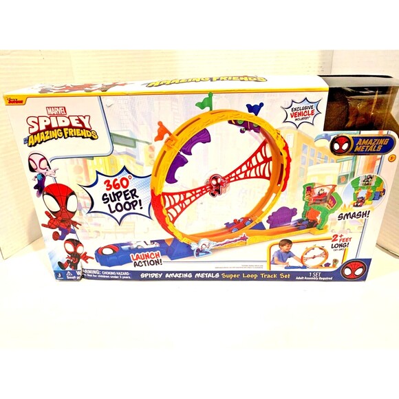 Disney Spidey & His Amazing Friends Metals Track Set Toy New With Box (READ) - Picture 3 of 5